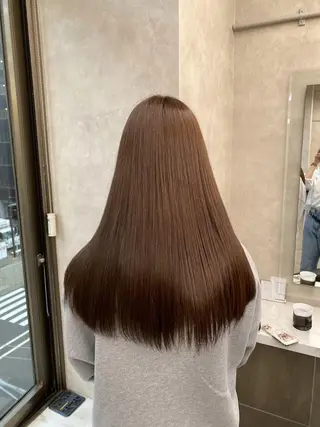 カラー トレンド暖色ヘア🍒 miu🍒のヘアスタイル