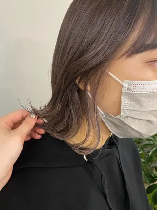 ミディアム カラー ヘアアレンジ ボブ /ニュアンス/ satomi🧸💖のヘアスタイル