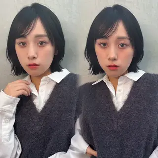 ミディアム カラー Lond partir所属・カラー／透明感カラー 似合わせ／きあらのヘアスタイル