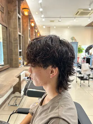 パーマ メンズ 矢島 列彩のヘアスタイル