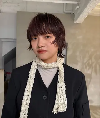 ショート パーマ 青木 若菜のヘアスタイル