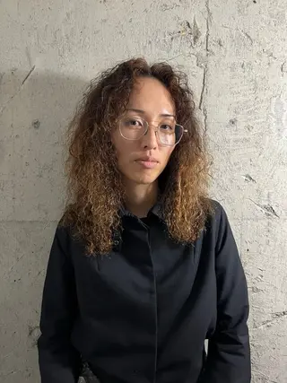 セミロング パーマ Kawano Kaito🟢のヘアスタイル