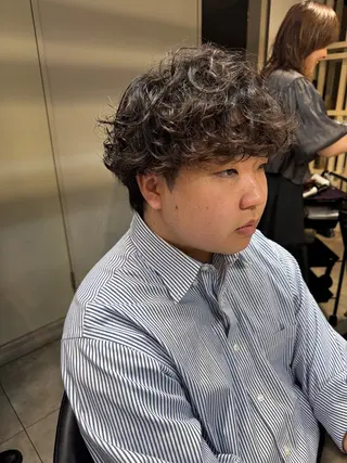 ミディアム パーマ メンズ Dxxxx III所属・女性目線の大人 メンズ*Ayakaのヘアスタイル