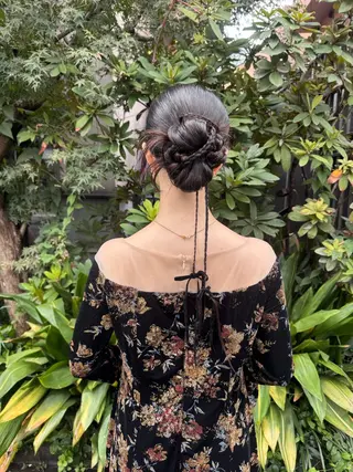 ロング ヘアアレンジ 【ヘアセット/美眉】 吉川玲のヘアスタイル