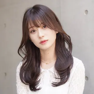 ミディアム 池田識之 髪質改善のヘアスタイル