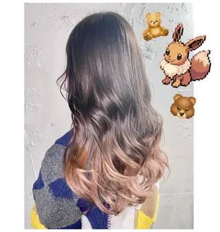 ロング カラー GARU-ガル-所属・TSUNO🦖 派手髪/オタク美容師のヘアスタイル