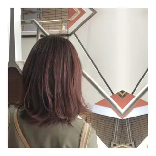 ミディアム カラー ヘアアレンジ Joshua / 素髪改善のヘアスタイル