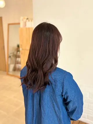 ロング カラー 大西 杏依のヘアスタイル