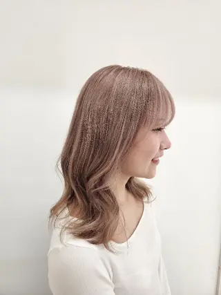 セミロング 林慶吾/ショートボブ /デザインカラーのヘアスタイル