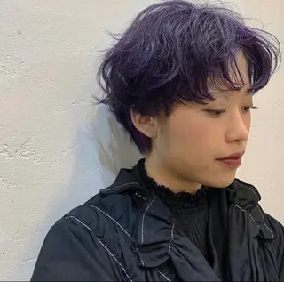 ショート パーマ Aust hair Stella新宿所属・Yuki☺︎パーマ レイヤーカットのヘアスタイル
