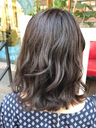 ミディアム カラー 💘カラー人気Ｎｏ. １💘SAYAのヘアスタイル
