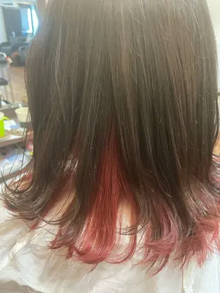 セミロング カラー molla所属・浅香山✨美髪✨ やまもとあきこのヘアスタイル