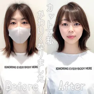 ショート 韓国くびれレイヤー 🇰🇷はづきのヘアスタイル