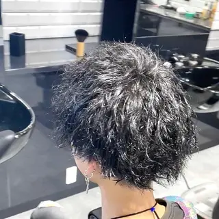 ミディアム パーマ メンズ 前田賢生 ご新規様はNGのヘアスタイル