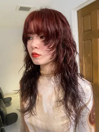 セミロング パーマ 後藤 一真のヘアスタイル