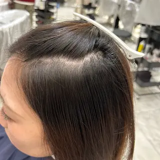 パーマ コテ巻き風パーマ✨ 韓国ヘア🤎近下菜央のヘアスタイル