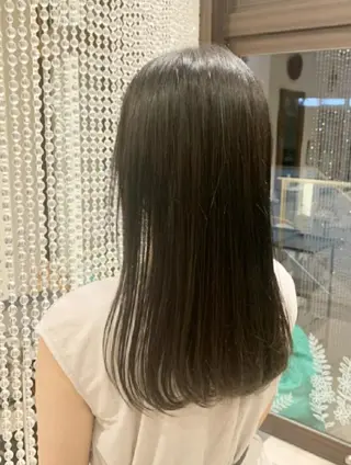 ロング パーマ 【縮毛矯正/髪質改善 カラー】yumiのヘアスタイル