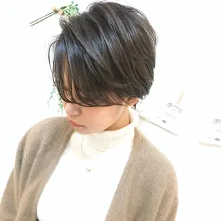 ショート カラー ショート、ボブ シマダマサトのヘアスタイル