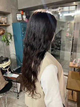 ロング 土田かほ/本日🈳 透明感カラー🍃のヘアスタイル