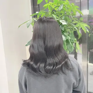 セミロング カラー ヘアアレンジ YUZA grow HAIR 札幌所属・韓国ヘア指名率 No. 1小堀京介のヘアスタイル