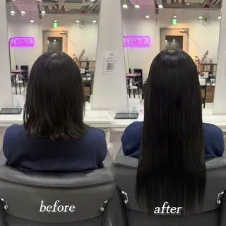 ロング 🦋REISA🦋 エクステ×ハイトーンのヘアスタイル