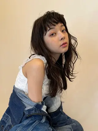 セミロング パーマ ENIF ヤマグチアツコのヘアスタイル