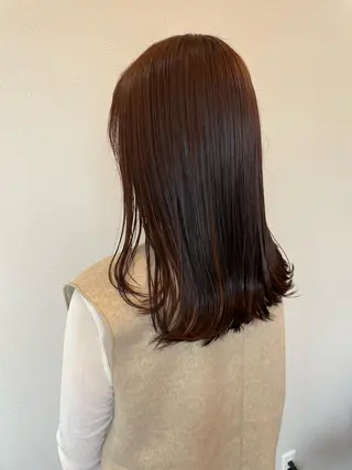 ミディアム カラー ボブ/髪質改善/ soiナカジママドリのヘアスタイル