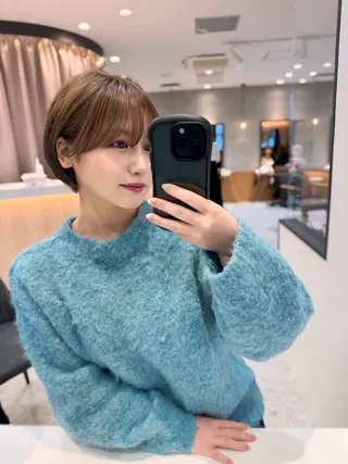 ショート 🎀大川 錬🎀 ブリーチなしWカラーのヘアスタイル