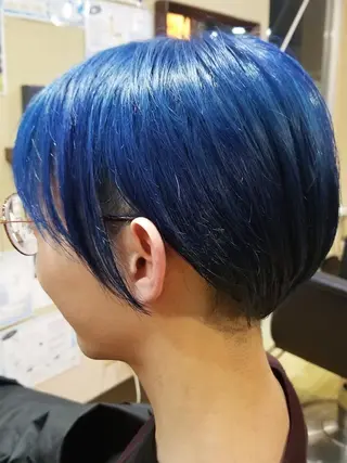 ミディアム メンズ カラー パピヨンロゼ中川 髪質改善/低ダメージのヘアスタイル