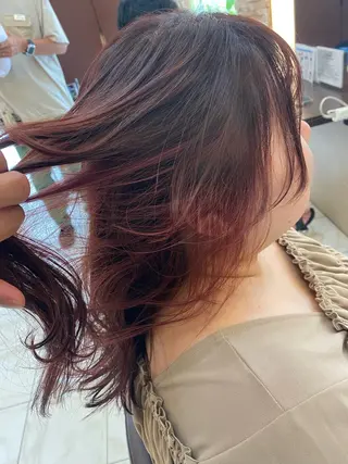 セミロング ⭐️透明感カラー/ パーマ⭐️宮野翔のヘアスタイル