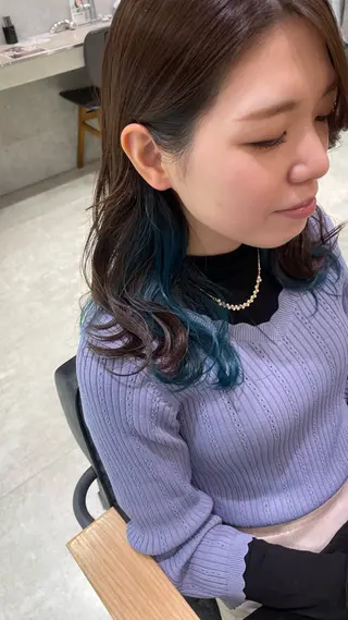 ミディアム カラー 💫骨格診断カット 🌈KAHOのヘアスタイル