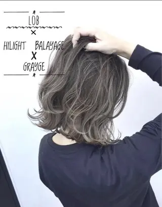 ミディアム 外国人風ヘア スペシャリスト★高沼のヘアスタイル