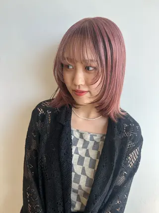 カラー 🎀暖色カラー/透明 感カラー/ひな🎀のヘアスタイル