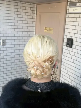 セミロング ヘアアレンジ 褒められヘアメイク /‎ボブ女子🐶みおのその他イメージ