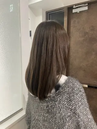 セミロング カラー MIZUKI /府中 /ニュアンスカラーのヘアスタイル