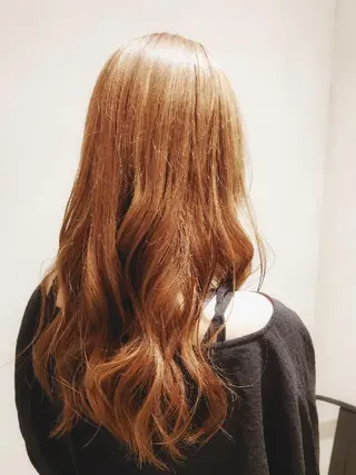 ロング カラー あいだ🐼ミニモ ２月限定クーポン配信のヘアスタイル