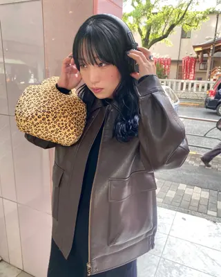 ミディアム カラー riria/ボブ /ブラウンカラー🎀のヘアスタイル