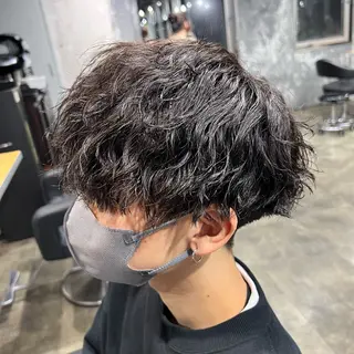 ショート カラー パーマ ヘアアレンジ メンズ キッズ 🔷横浜1のパーマ 職人🔷将太郎のヘアスタイル