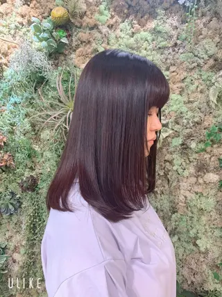 セミロング 支持率No.1💖 オチアイのヘアスタイル