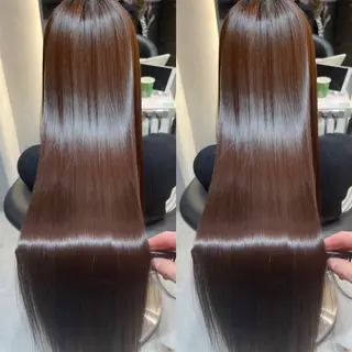 ロング ボブ/縮毛矯正/ 高嶋 優のヘアスタイル