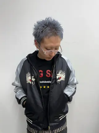 ショート カラー メンズ PARKiiiNG所属・m a iのヘアスタイル