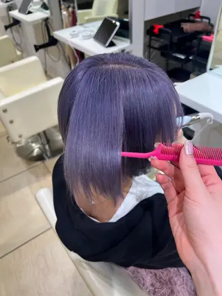 ショート 海外風レイヤー🎀 新宿MOMOKA🍑のヘアスタイル