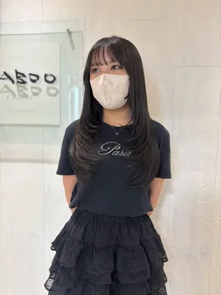 ロング yui🥀/ボブ /ブリーチなしカラーのヘアスタイル