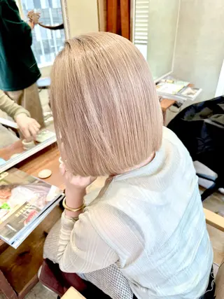 ショート neuf所属・ケアブリーチ 髪質改善/池袋のヘアスタイル