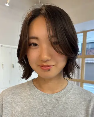 ショート ボブ/ベージュ /MIYUのヘアスタイル