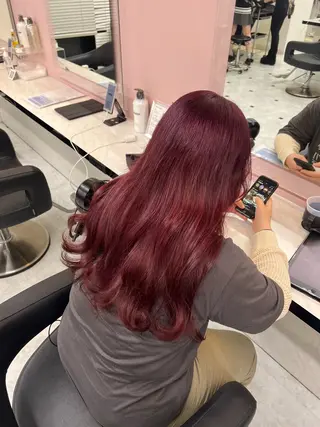 カラー 愛され暖色♥️モテ 艶髪♥️りなのヘアスタイル