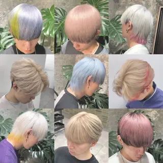 ショート カラー メンズ ハイトーン特化🌟 カワシマシュンスケのヘアスタイル