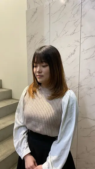 ロング マツザキ マナトのヘアスタイル