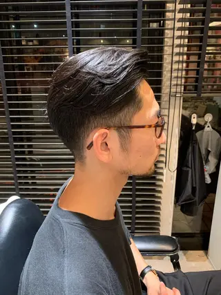 ミディアム メンズ BARBER SHOP NEW  STANDARD所属・アルガ ダイキのヘアスタイル
