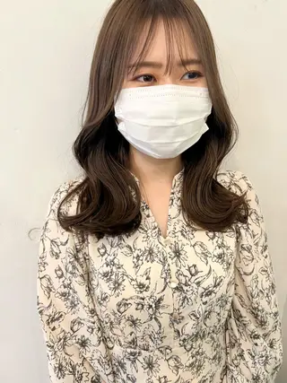 ミディアム 🍃透明感スタイル ｙｕ-ｋａ🍃のヘアスタイル